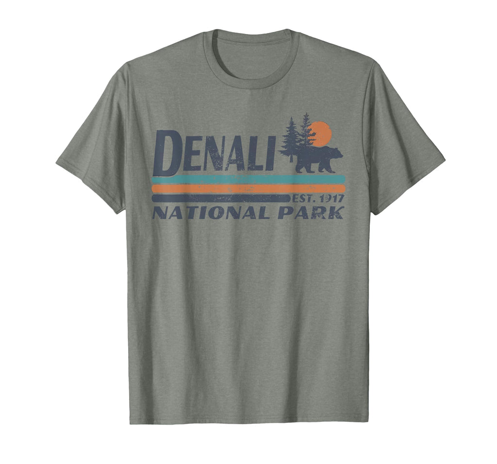 Denali National Park Mountains T-Shirt - Fun Novelty Design Men Women - T-Shirt, Sweatshirt, Hoodie