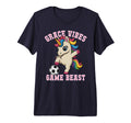 Grace Vibes Soccer Unicorn Just Who T-Shirt - Minimalist Print for Adults - T-Shirt, Sweatshirt, Hoodie