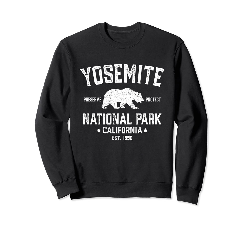Yosemite Bear California Ca National Sweatshirt - Unique Graphic Men Women - T-Shirt, Sweatshirt, Hoodie