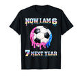 6Th Birthday Soccer Ice Cream Drip T-Shirt - Aesthetic Graphic for Adults - T-Shirt, Sweatshirt, Hoodie
