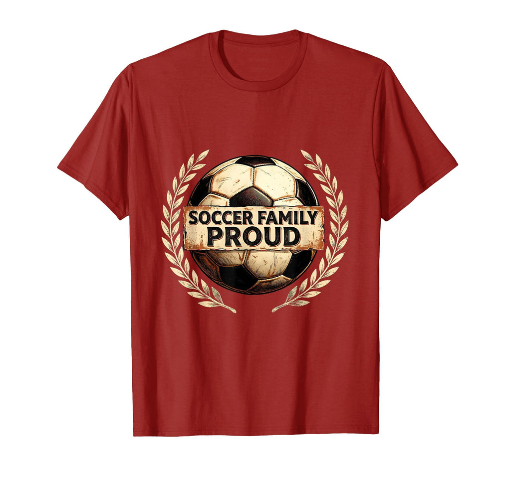 Soccer Family Proud Soccer Mom T-Shirt - Novelty Apparel for Adults - T-Shirt, Sweatshirt, Hoodie