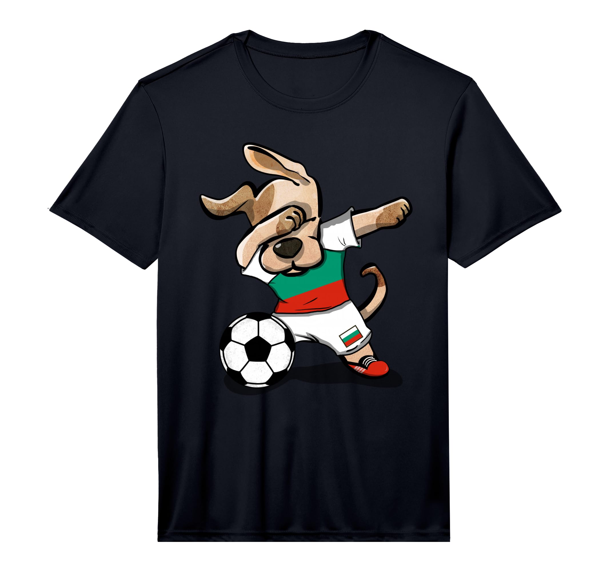 Dabbing Dog Bulgaria Soccer Jersey T-Shirt - Unique Graphic Unisex - T-Shirt, Sweatshirt, Hoodie