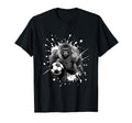 Gorilla Playing Soccer Sports Team Animal T-Shirt - Novelty Apparel Unisex - T-Shirt, Sweatshirt, Hoodie