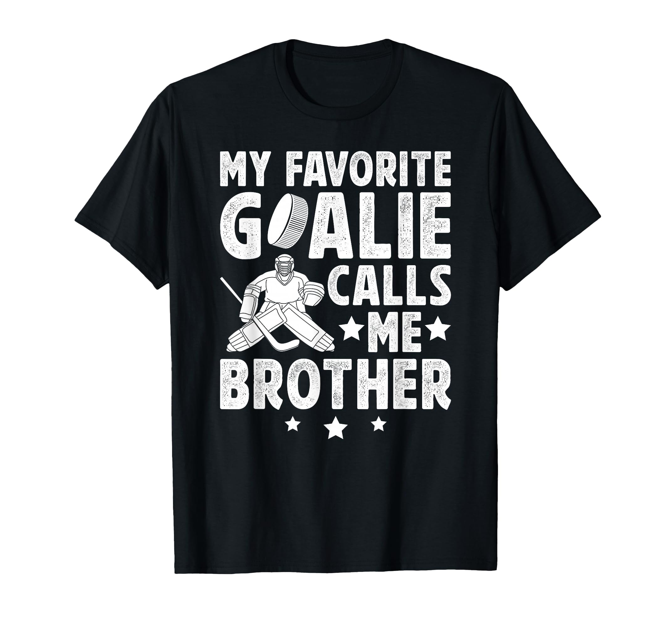 Proud Ice Hockey Goalie Brother Hockey T-Shirt - Graphic Print Men Women - T-Shirt, Sweatshirt, Hoodie