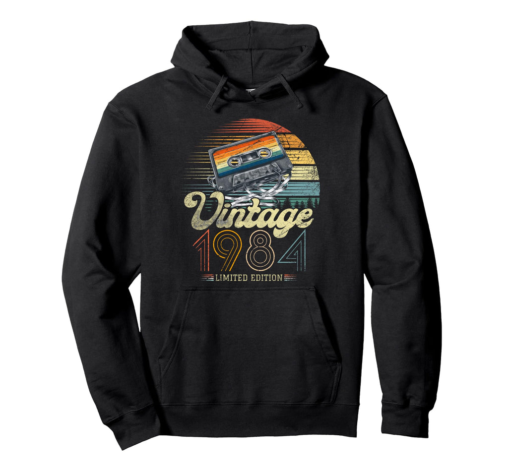 1984 Cassette Tape Hoodie - Fun Novelty Design for Adults - T-Shirt, Sweatshirt, Hoodie
