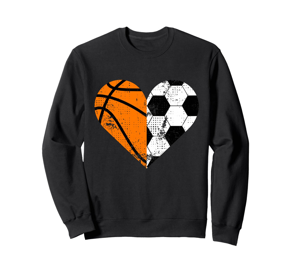 Leopard Basketball And Soccer Mom Funny Sweatshirt - Unique Graphic Unisex - T-Shirt, Sweatshirt, Hoodie