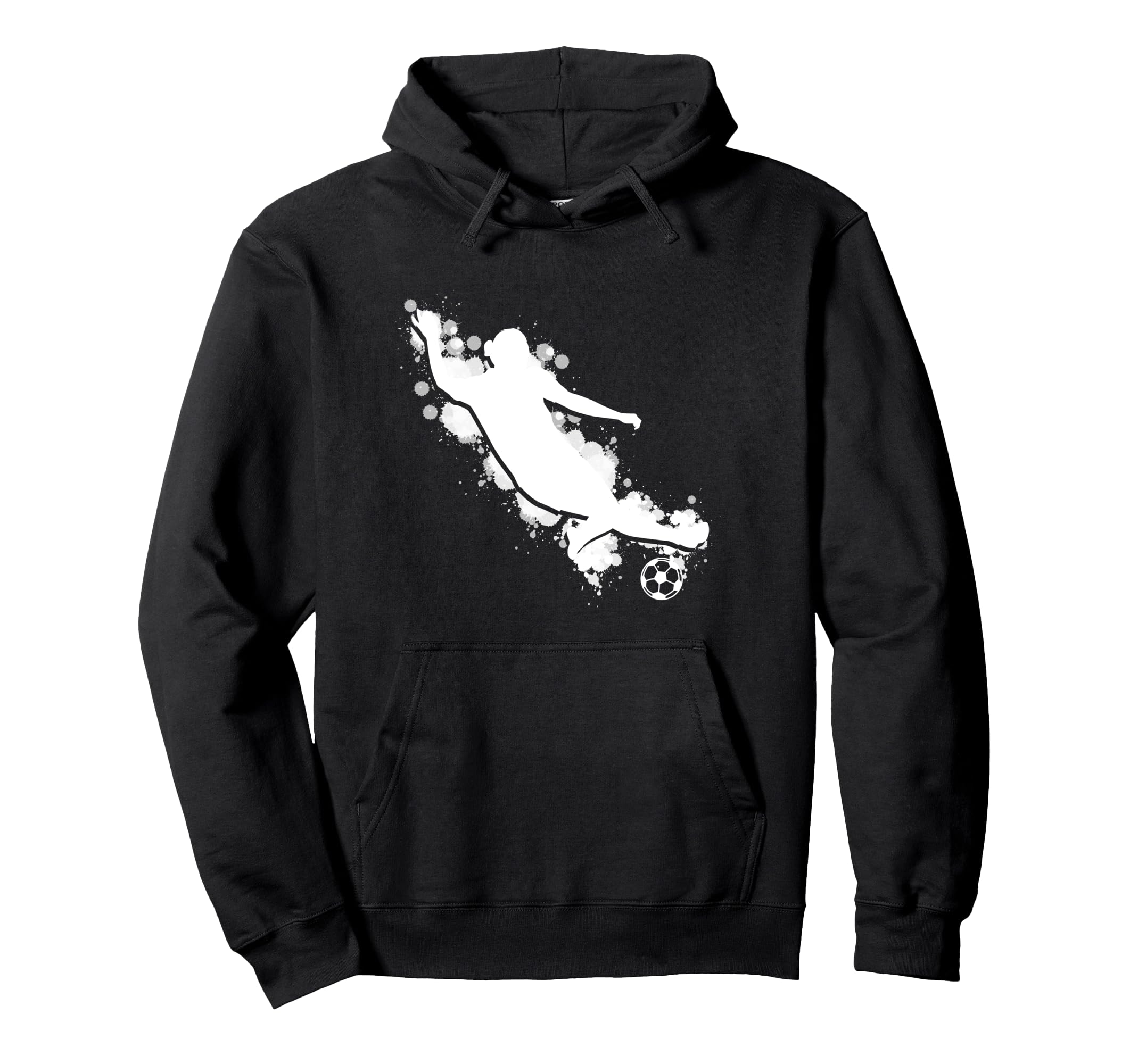 Soccer Silhouette Hoodie - Custom Art Print Unisex - T-Shirt, Sweatshirt, Hoodie