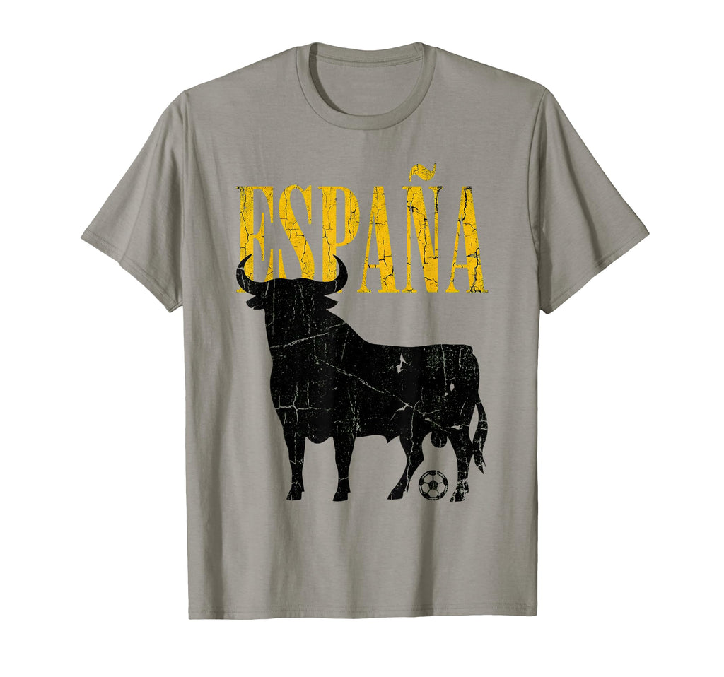 Espana Bull Soccer Ball Silhouette T-Shirt - Custom Art Print Unisex - T-Shirt, Sweatshirt, Hoodie