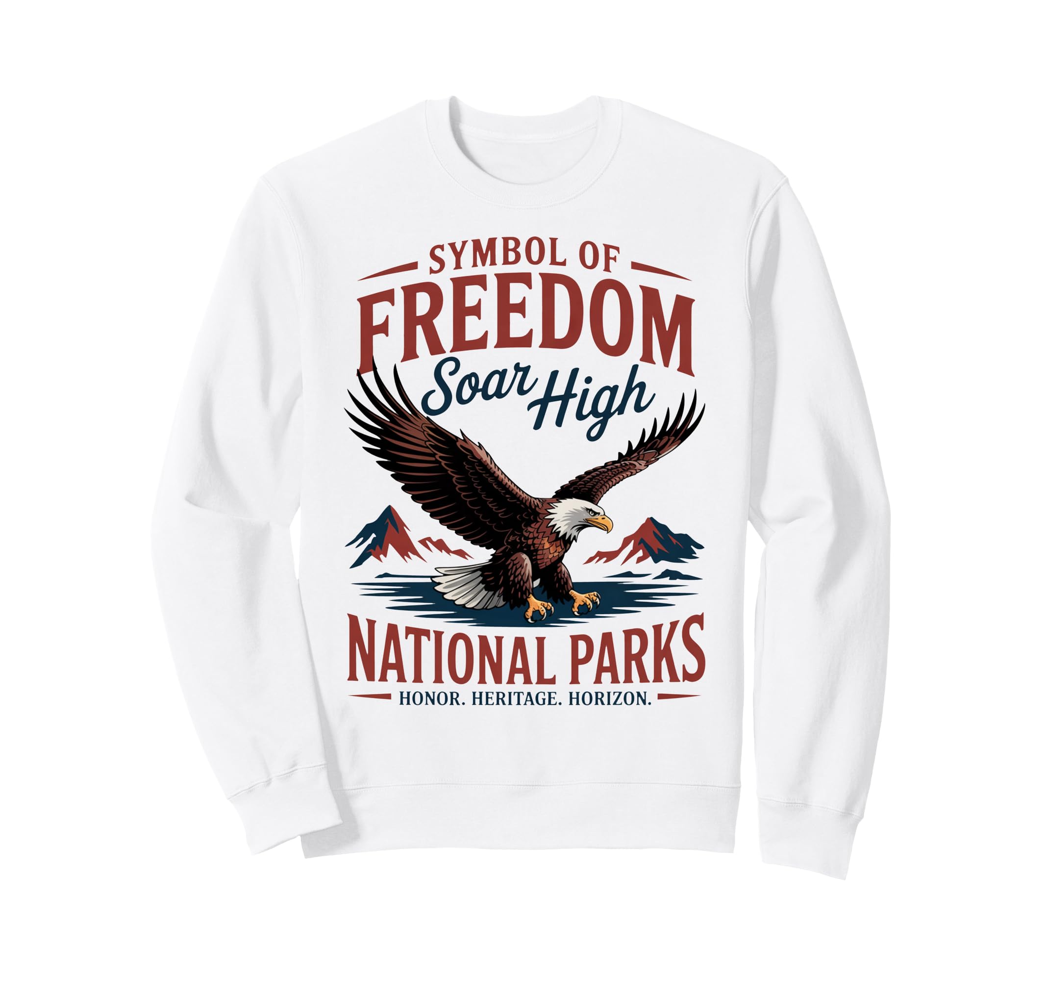 Patriotic American Usa Eagle Sweatshirt - Streetwear Style for Adults - T-Shirt, Sweatshirt, Hoodie