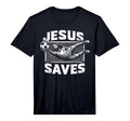 Jesus Rescues Football Goalkeeper T-Shirt - Novelty Apparel Men Women - T-Shirt, Sweatshirt, Hoodie