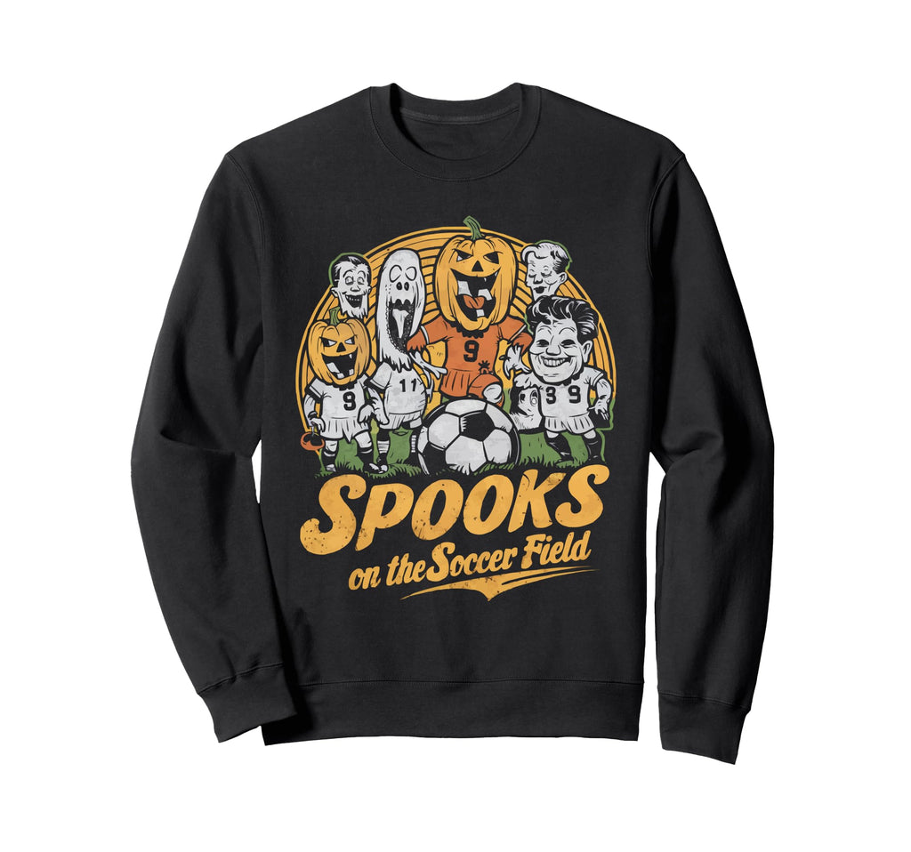 Soccer Halloween Spooky Goalkeeper Sweatshirt - Novelty Apparel Men Women - T-Shirt, Sweatshirt, Hoodie