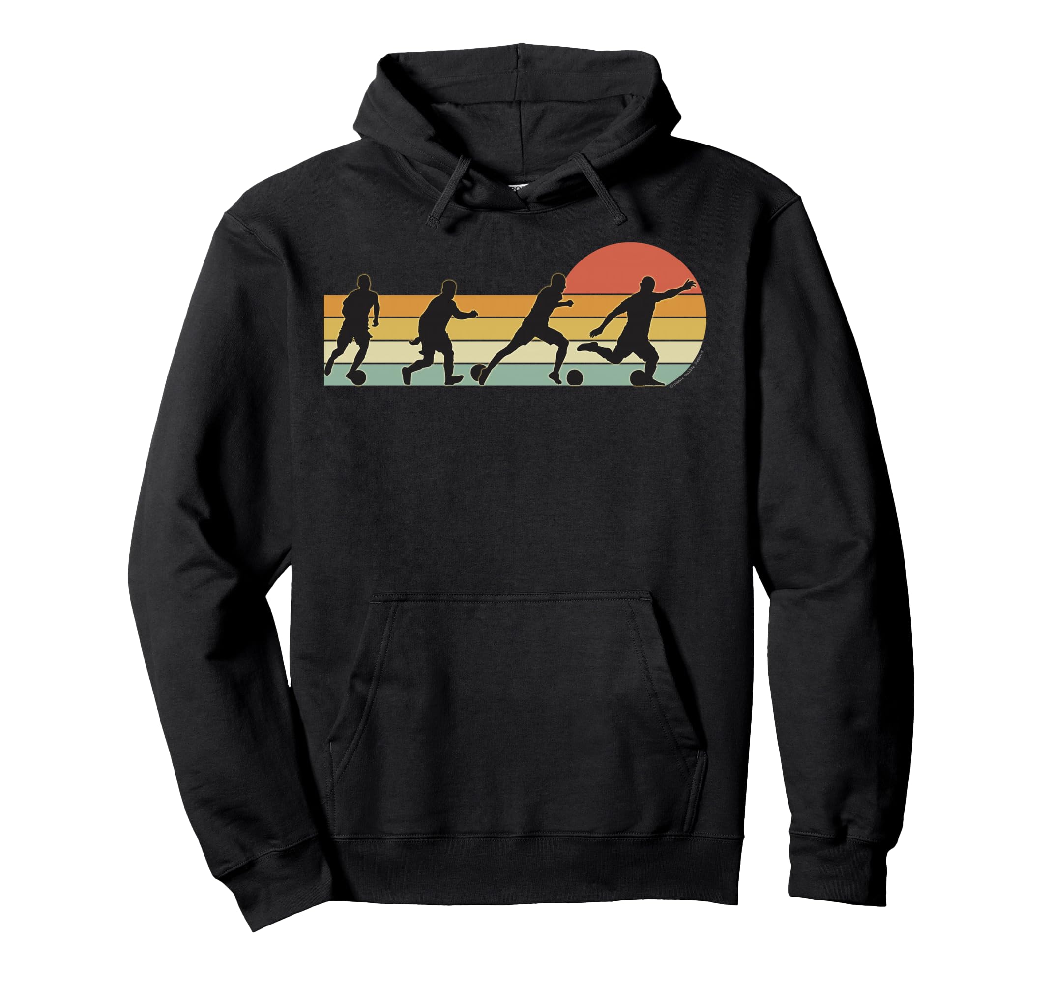 Sunset Football Player Hoodie - Minimalist Print Unisex - T-Shirt, Sweatshirt, Hoodie
