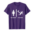 Funny My Daughter Soccer Parents T-Shirt - Minimalist Print Unisex - T-Shirt, Sweatshirt, Hoodie