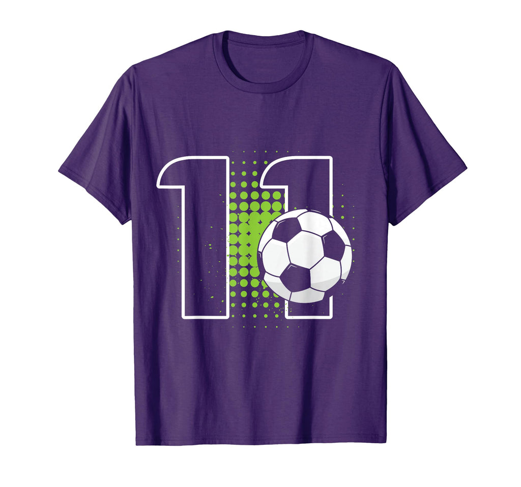 11Th Birthday Soccer Player Football 11 T-Shirt - Unique Graphic Unisex - T-Shirt, Sweatshirt, Hoodie