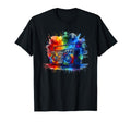 Splash Art Boombox Old School 80S T-Shirt - Unique Graphic for Adults - T-Shirt, Sweatshirt, Hoodie