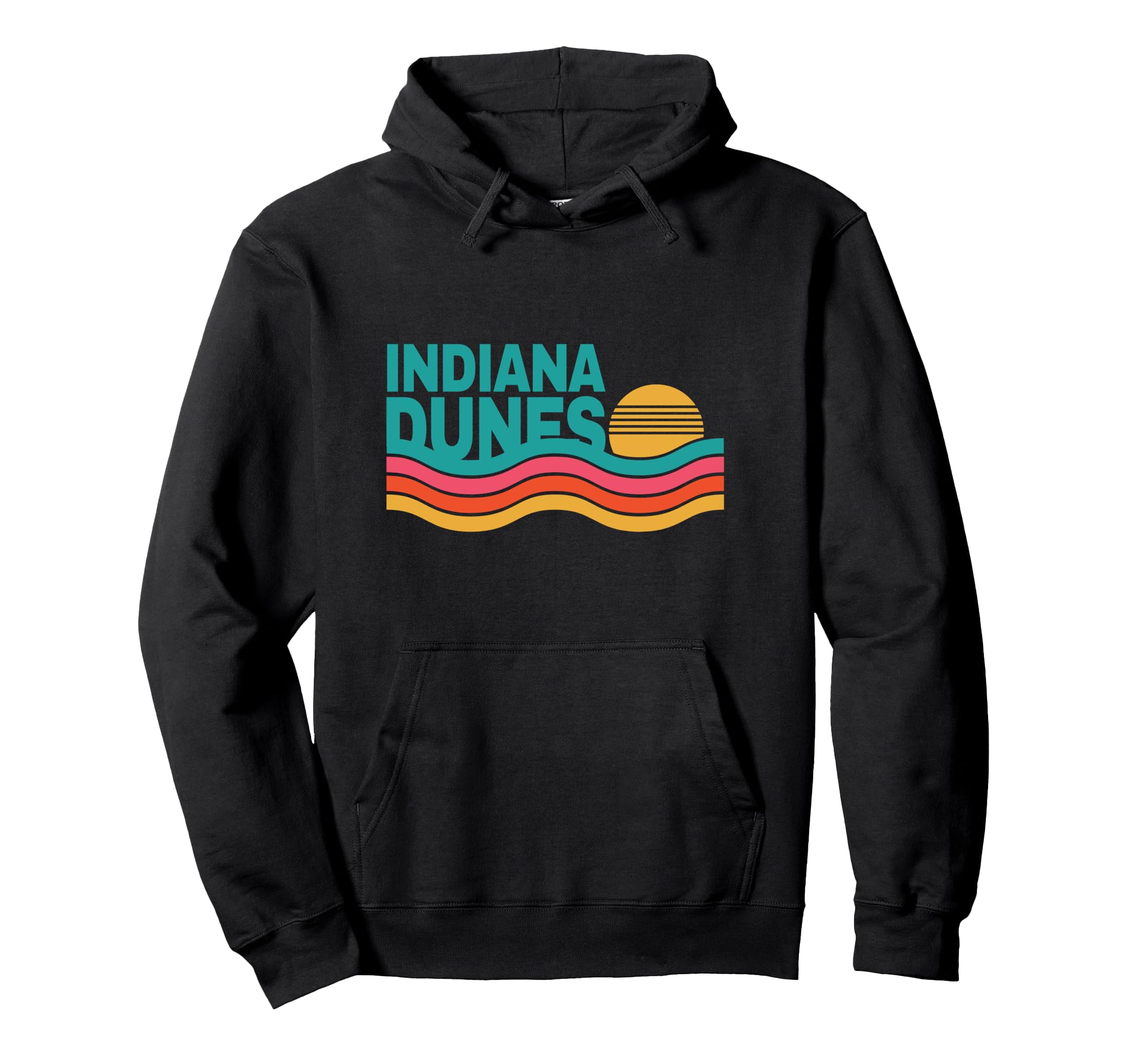 Indiana Dunes National Park 70S 80S Hoodie - Fun Novelty Design for Adults - T-Shirt, Sweatshirt, Hoodie