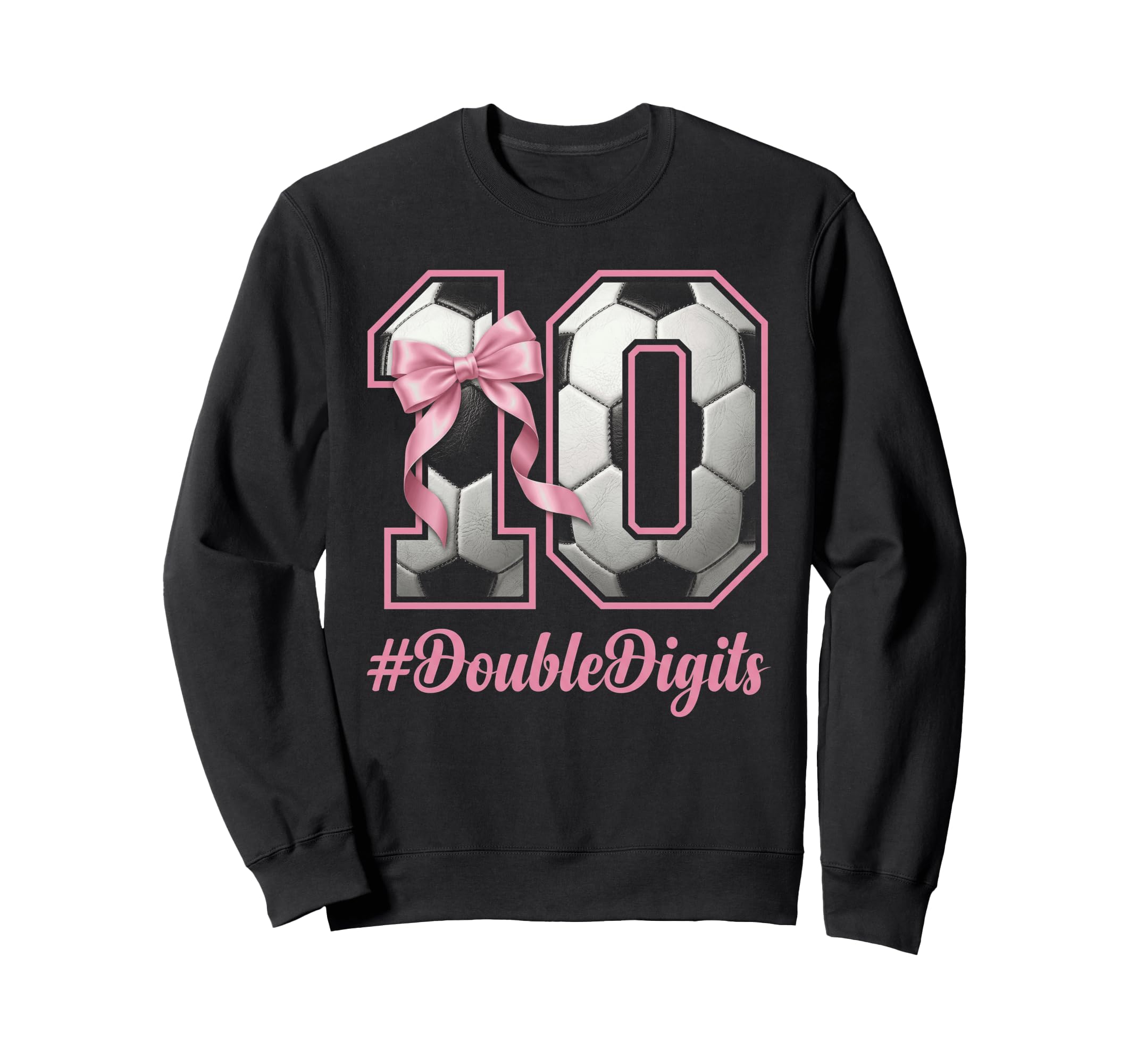 Bow Soccer Football Double Digits Sweatshirt - Casual Everyday Wear Unisex - T-Shirt, Sweatshirt, Hoodie