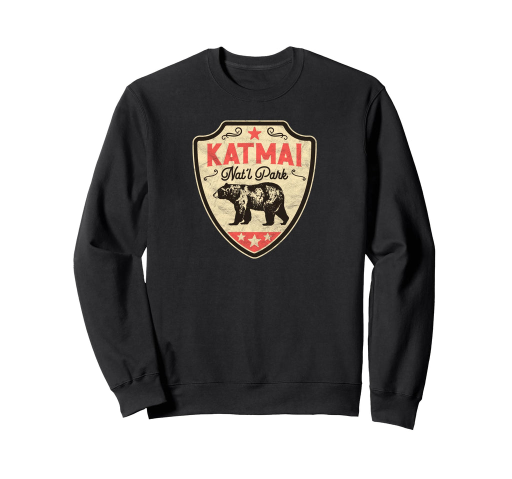 Katmai National Park Alaska Bear Sweatshirt - Unique Graphic for Adults - T-Shirt, Sweatshirt, Hoodie