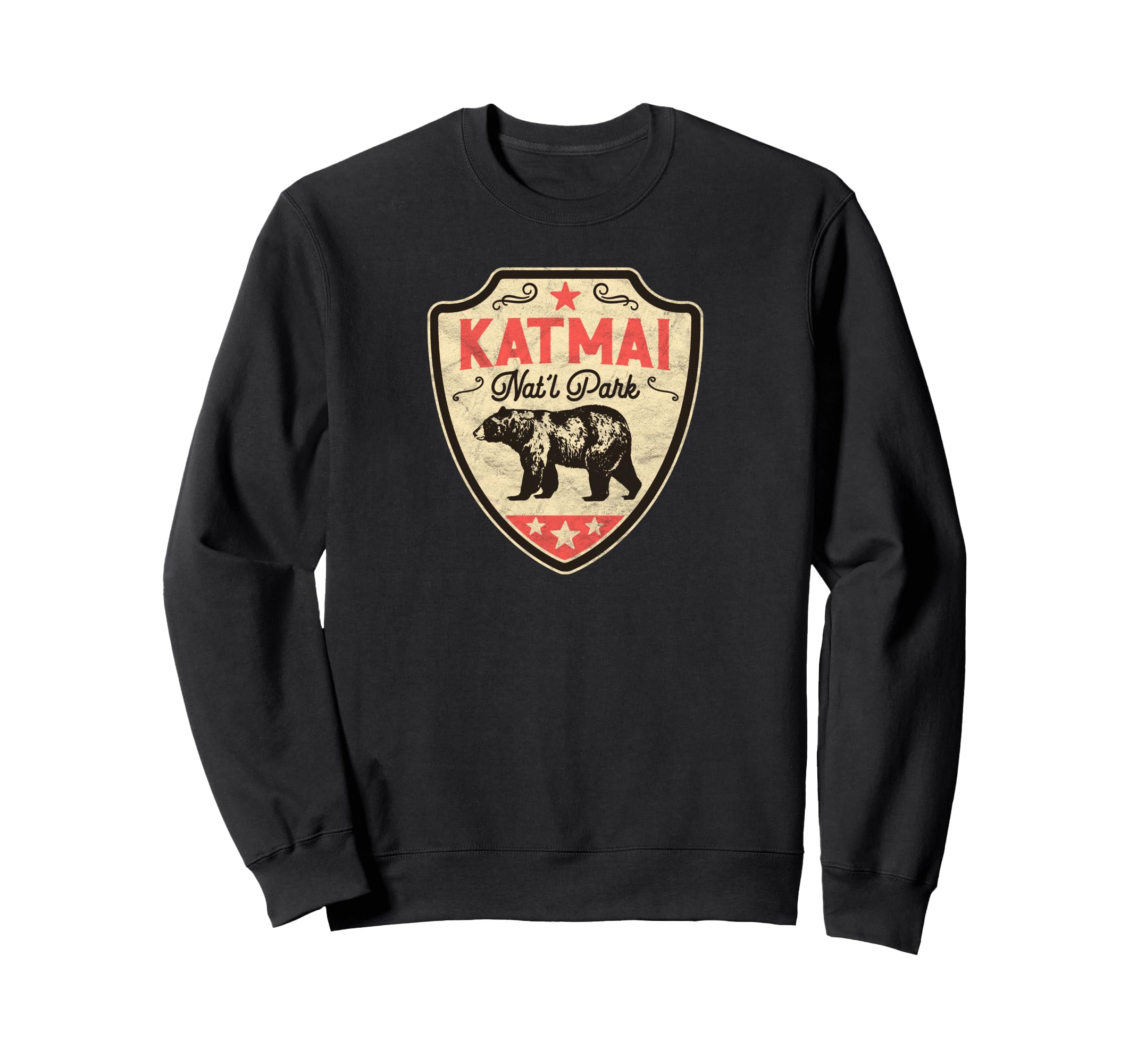Katmai National Park Alaska Bear Sweatshirt - Unique Graphic for Adults - T-Shirt, Sweatshirt, Hoodie