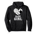 Ball Heart Funny Soccer Volleyball Hoodie - Casual Everyday Wear Men Women - T-Shirt, Sweatshirt, Hoodie