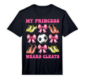 Mens My Princess Wears Cleats Soccer Mom T-Shirt - Graphic Print Unisex - T-Shirt, Sweatshirt, Hoodie