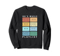 90S Music Playlist Mixtape Colorful Sweatshirt - Custom Art Print Unisex - T-Shirt, Sweatshirt, Hoodie