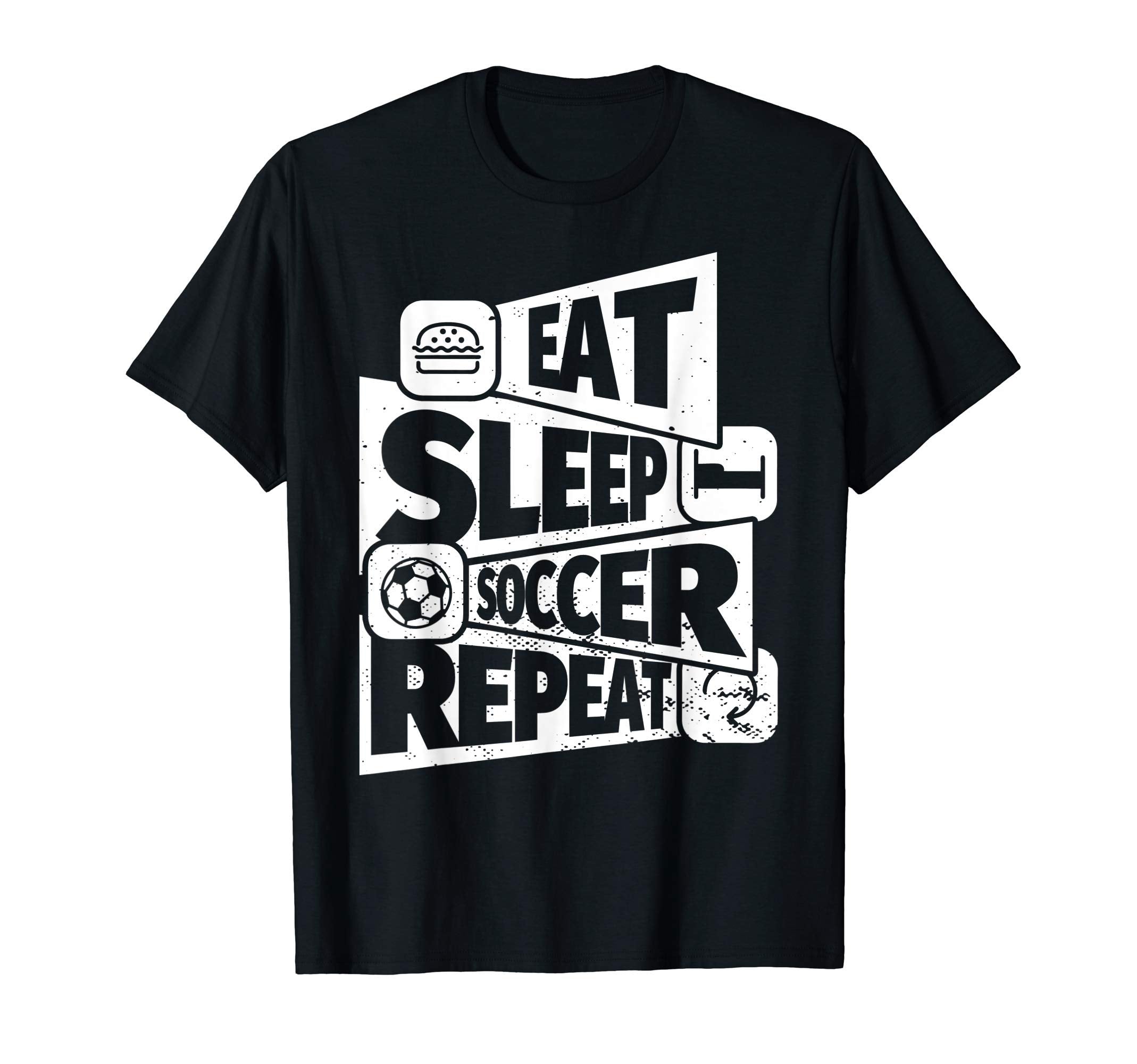 Eat Sleep Soccer Repear Soccer Coach Gifts T-Shirt - Unique Graphic Unisex - T-Shirt, Sweatshirt, Hoodie