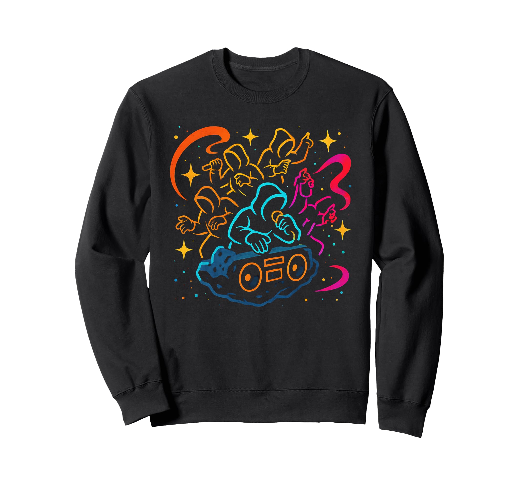 Cosmic Cipher Hip Hop Flow Old Sweatshirt - Unique Graphic for Adults - T-Shirt, Sweatshirt, Hoodie