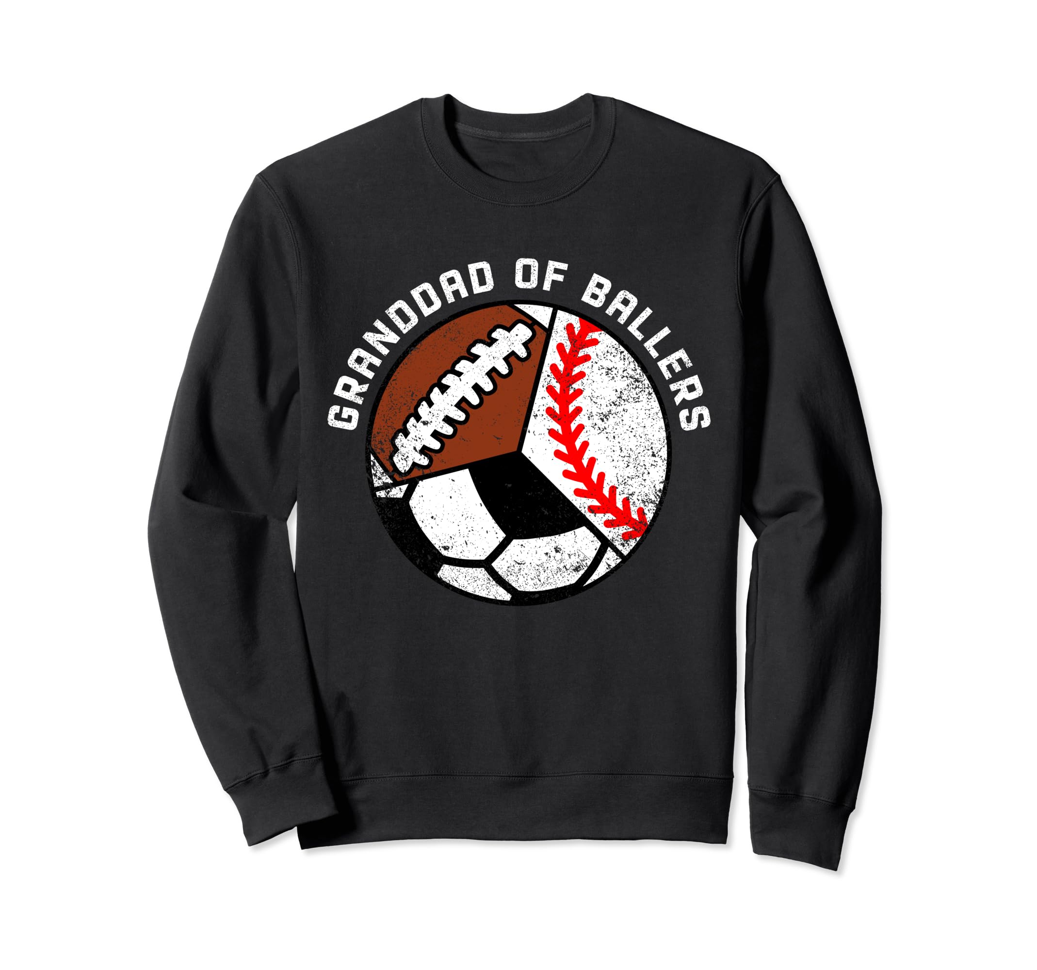 Granddad Ballers Funny Baseball Sweatshirt - Casual Everyday Wear Unisex - T-Shirt, Sweatshirt, Hoodie