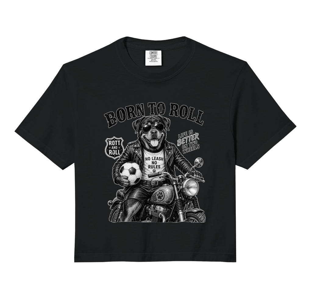 Rottweiler Motorbike Love Footbal T-Shirt - Casual Everyday Wear Men Women - T-Shirt, Sweatshirt, Hoodie