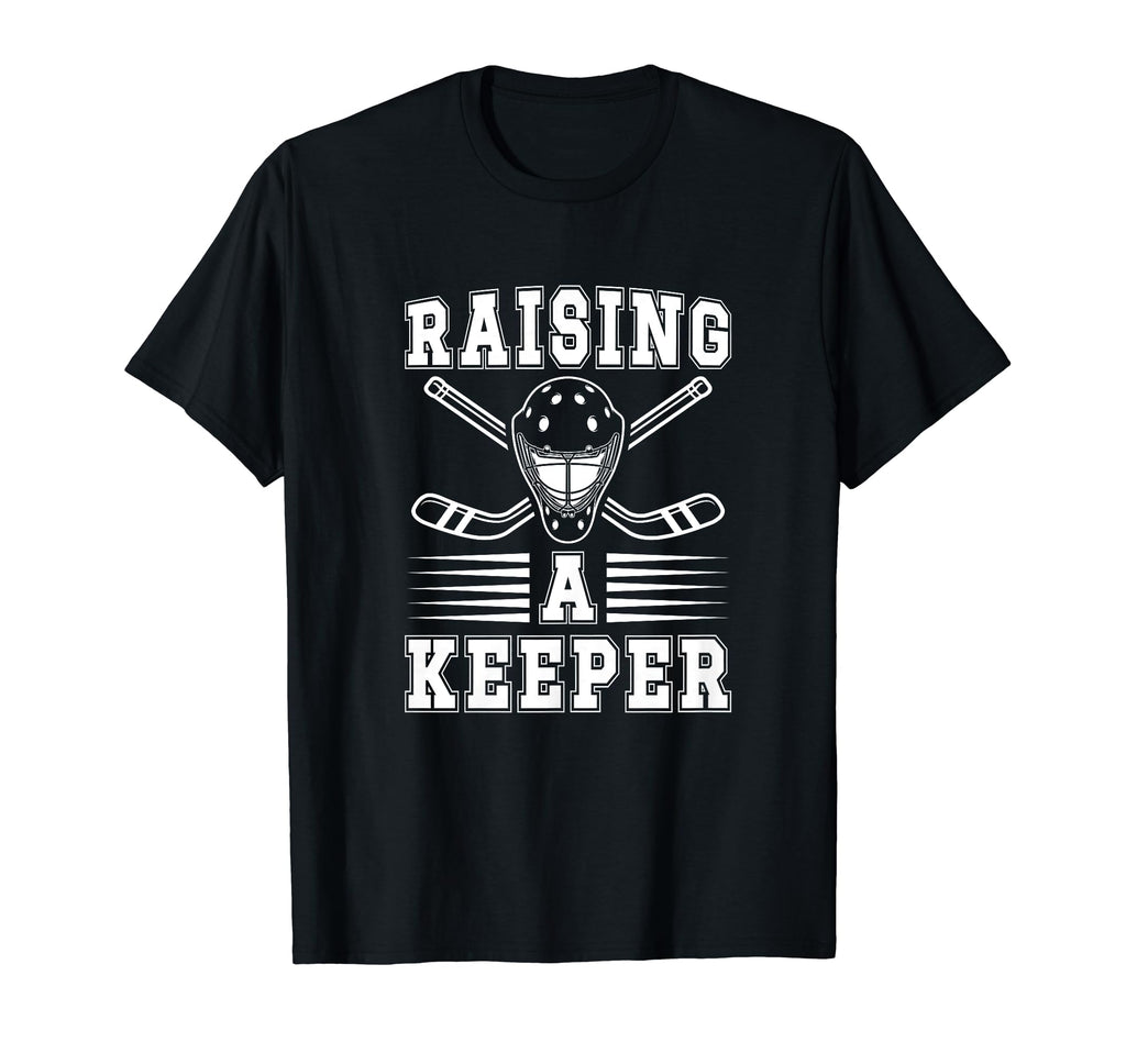 Raising Hockey Keeper Mom Ice Hockey T-Shirt - Unique Graphic for Adults - T-Shirt, Sweatshirt, Hoodie