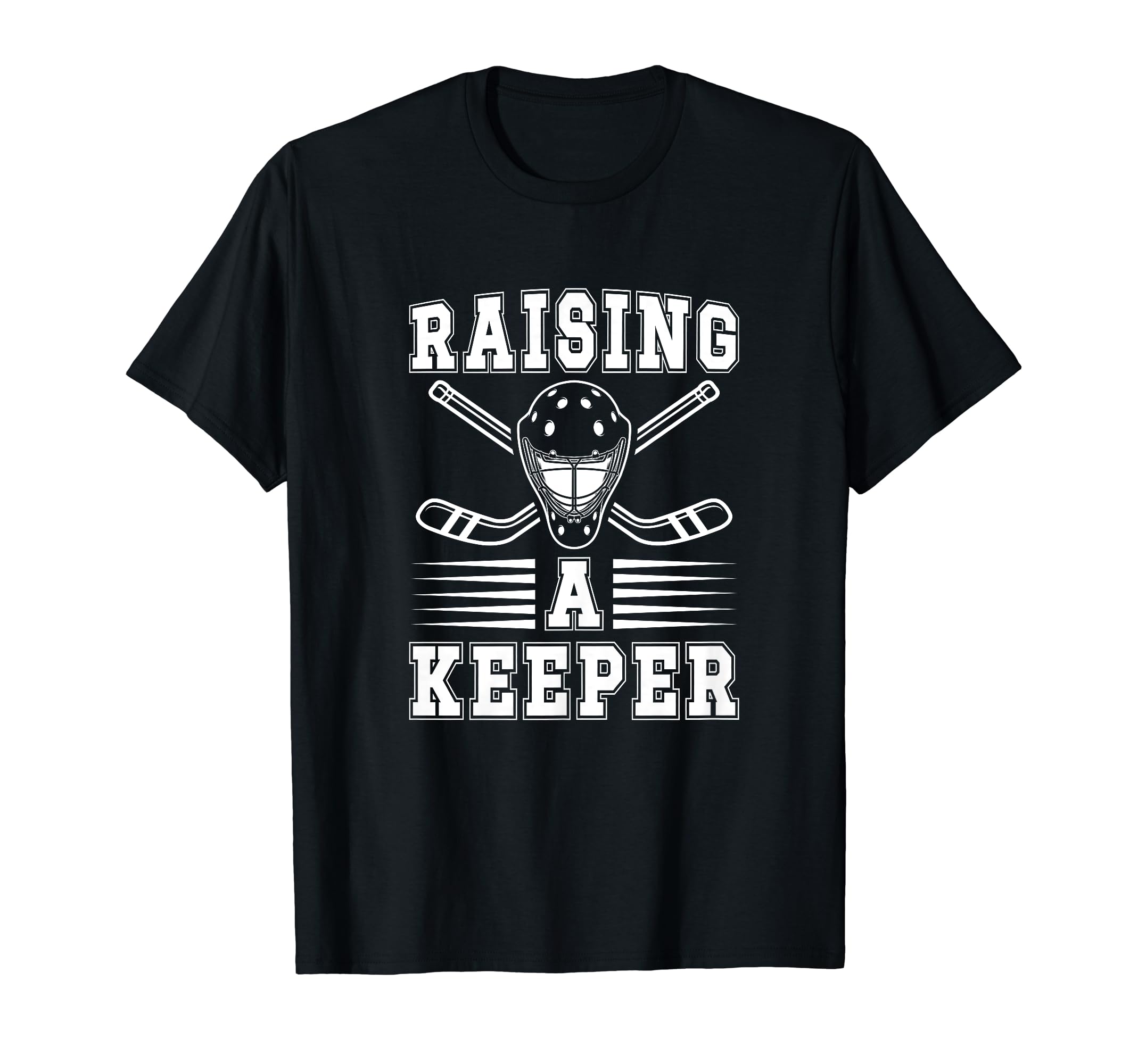 Raising Hockey Keeper Mom Ice Hockey T-Shirt - Unique Graphic for Adults - T-Shirt, Sweatshirt, Hoodie
