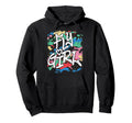 Fly 80S 90S Old School Distressed Camo Hoodie - Streetwear Style Men Women - T-Shirt, Sweatshirt, Hoodie