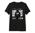 Old School Rapper Hip Hop Tri Blend Hoodie - Streetwear Style for Adults - T-Shirt, Sweatshirt, Hoodie