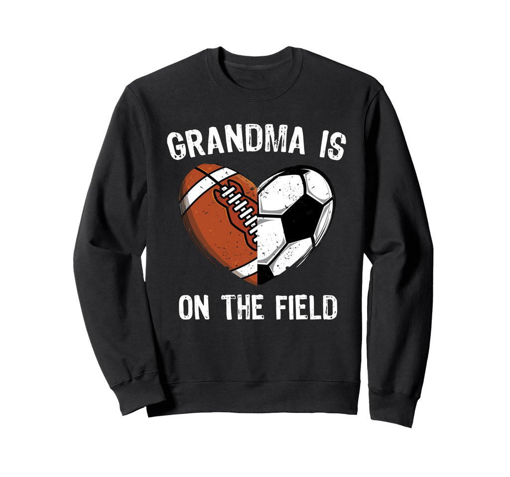 Soccer Grandma Football Heart Sweatshirt - Aesthetic Graphic Unisex - T-Shirt, Sweatshirt, Hoodie