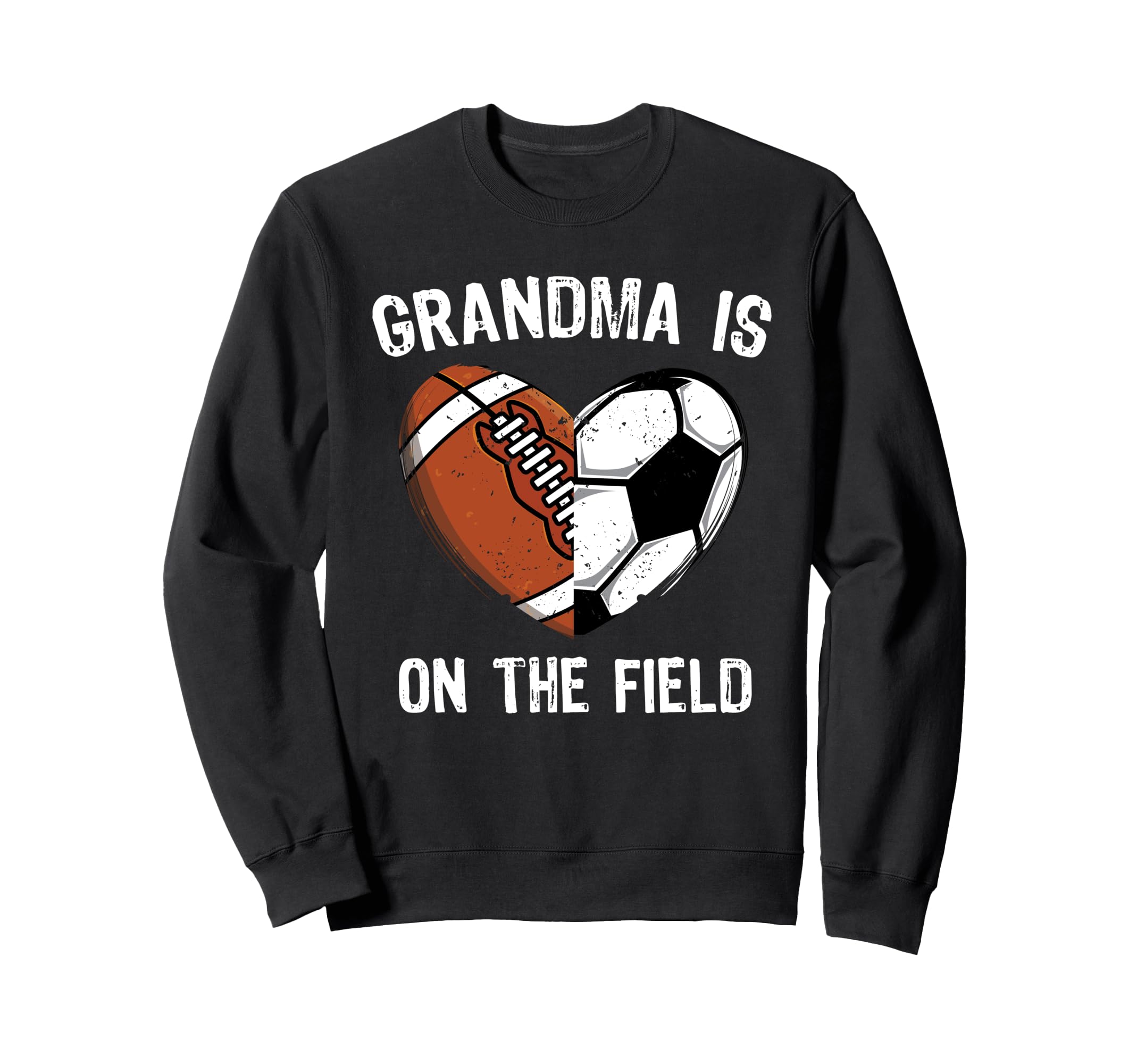 Soccer Grandma Football Heart Sweatshirt - Aesthetic Graphic Unisex - T-Shirt, Sweatshirt, Hoodie