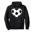 Soccer Heart Soccer Silhouette Soccer Hoodie - Custom Art Print for Adults - T-Shirt, Sweatshirt, Hoodie