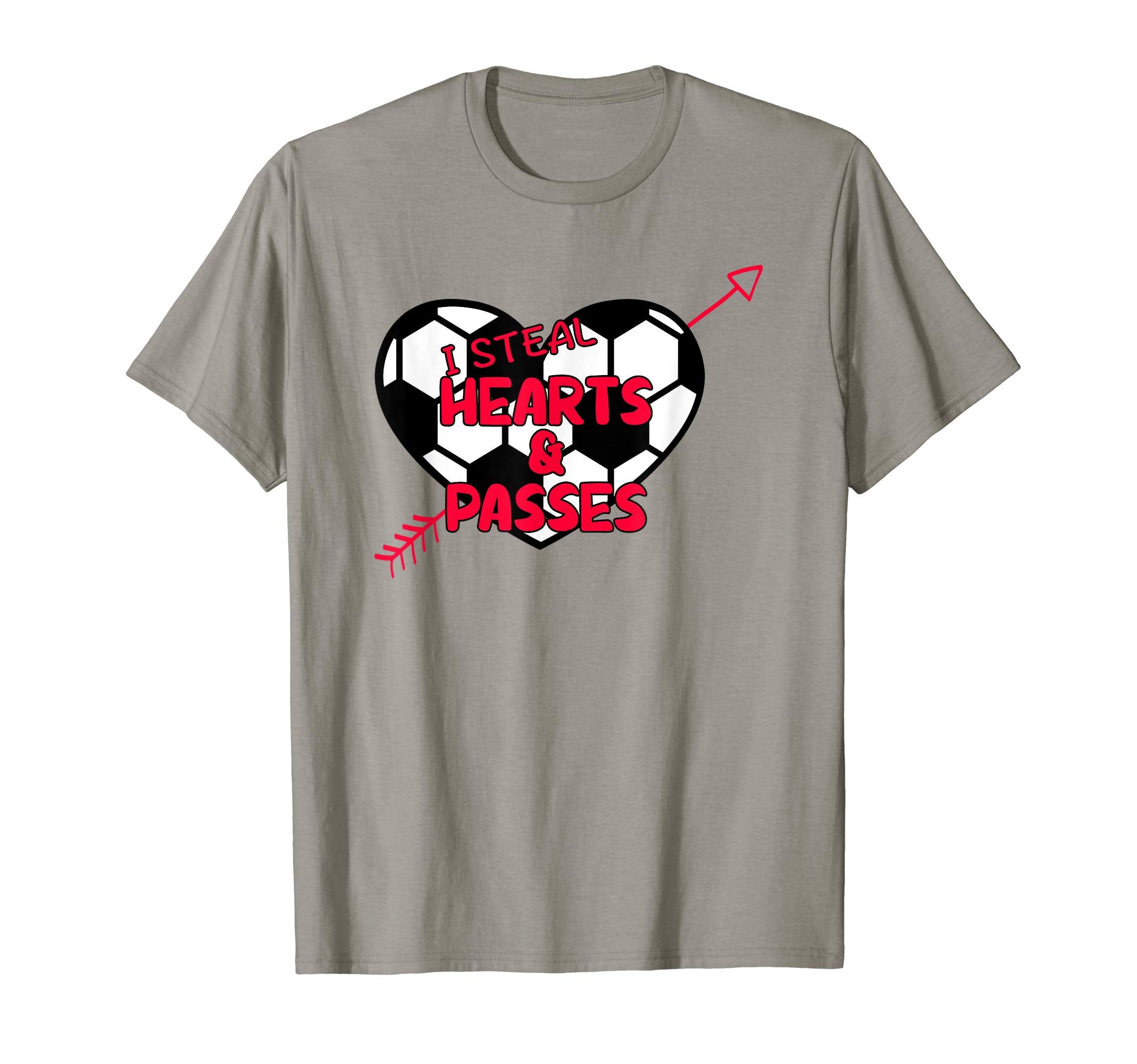 Soccer Ball Valentines Day Heart Arrow T-Shirt - Unique Graphic Men Women - T-Shirt, Sweatshirt, Hoodie