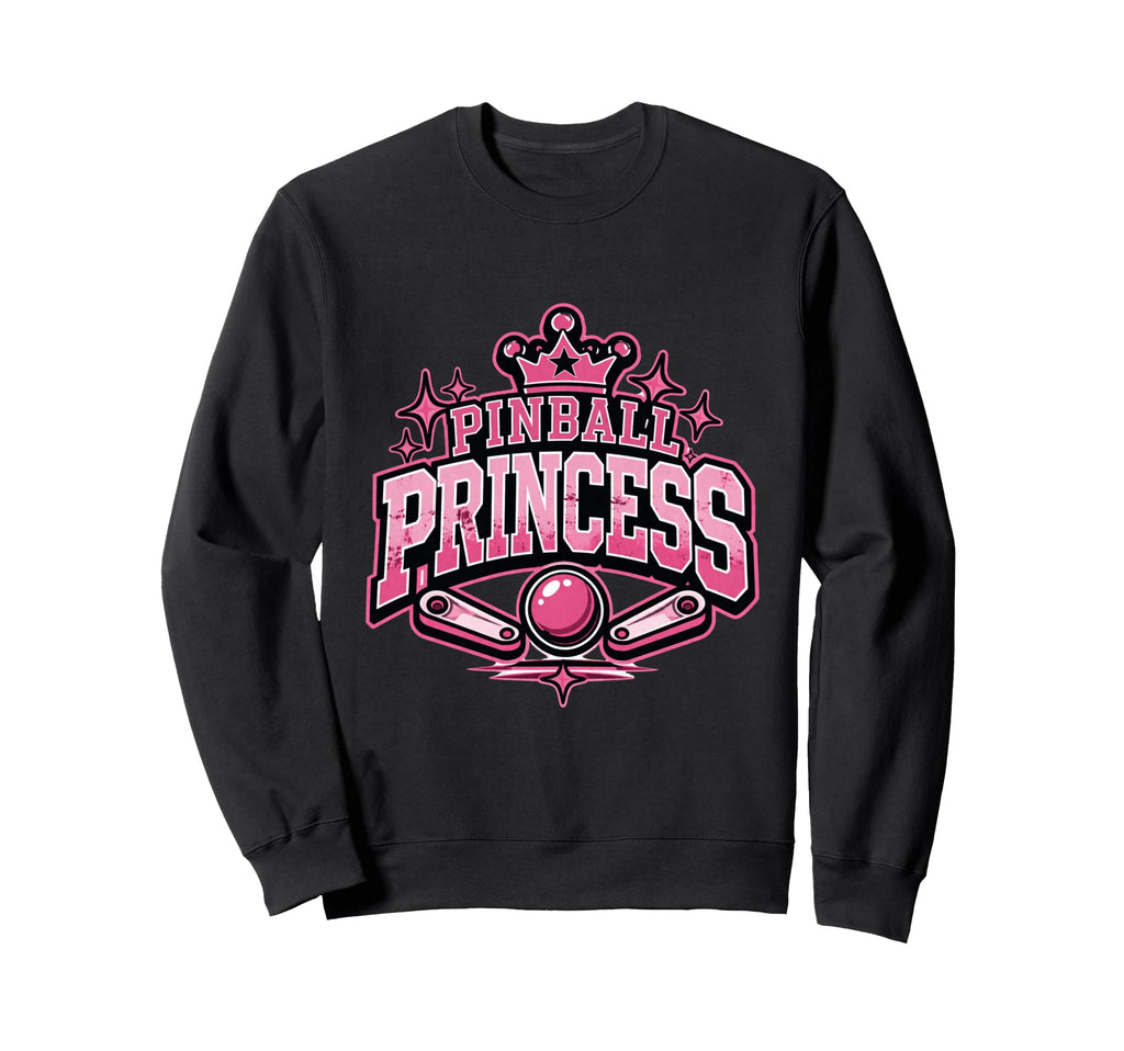 Pinball Princess Machines Funny Sweatshirt - Trendy Graphic for Adults - T-Shirt, Sweatshirt, Hoodie