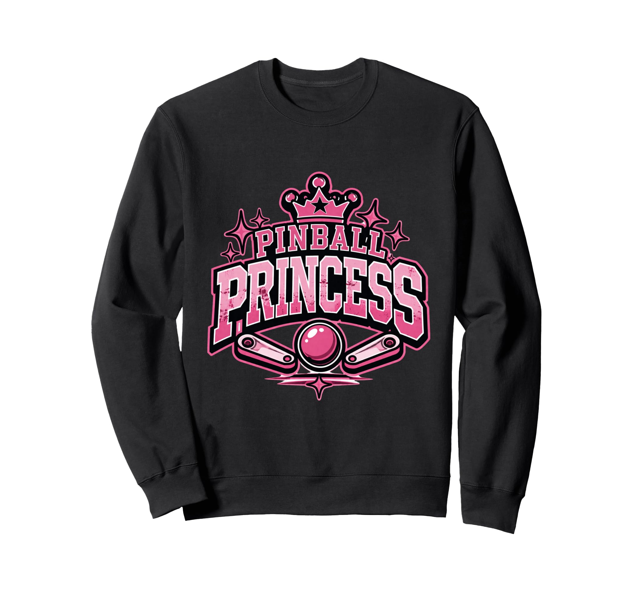 Pinball Princess Machines Funny Sweatshirt - Trendy Graphic for Adults - T-Shirt, Sweatshirt, Hoodie