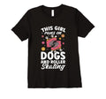 Runs Dogs And Roller Skating T-Shirt - Minimalist Print for Adults - T-Shirt, Sweatshirt, Hoodie