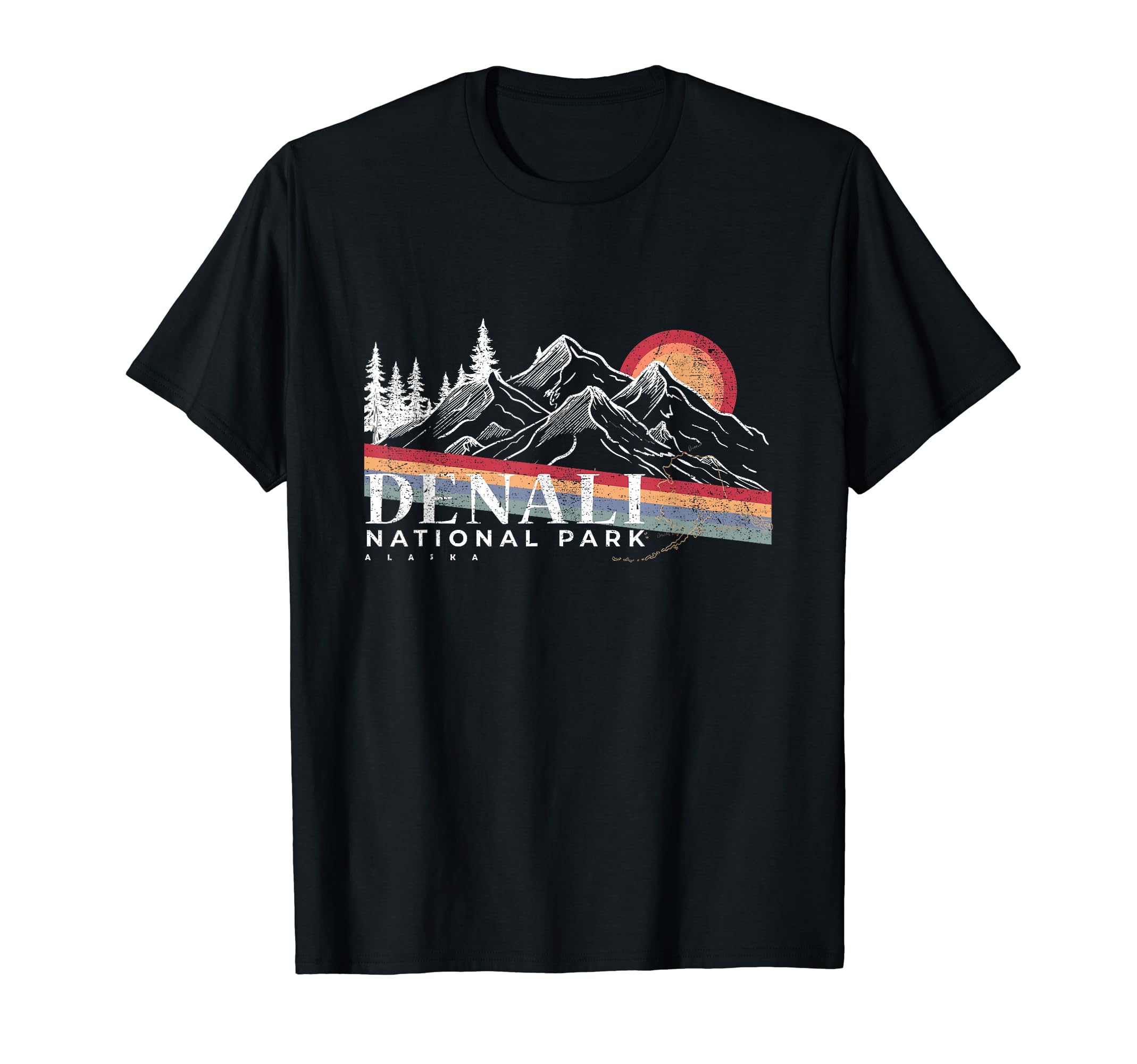 Denali National Park Alaska Mountains T-Shirt - Graphic Print Men Women - T-Shirt, Sweatshirt, Hoodie
