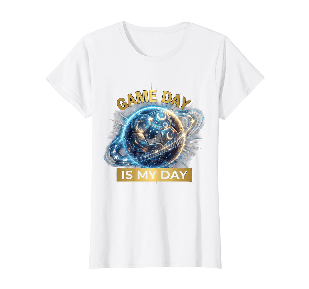 Game Day Is My Day Soccer Mom T-Shirt - Custom Art Print Unisex - T-Shirt, Sweatshirt, Hoodie