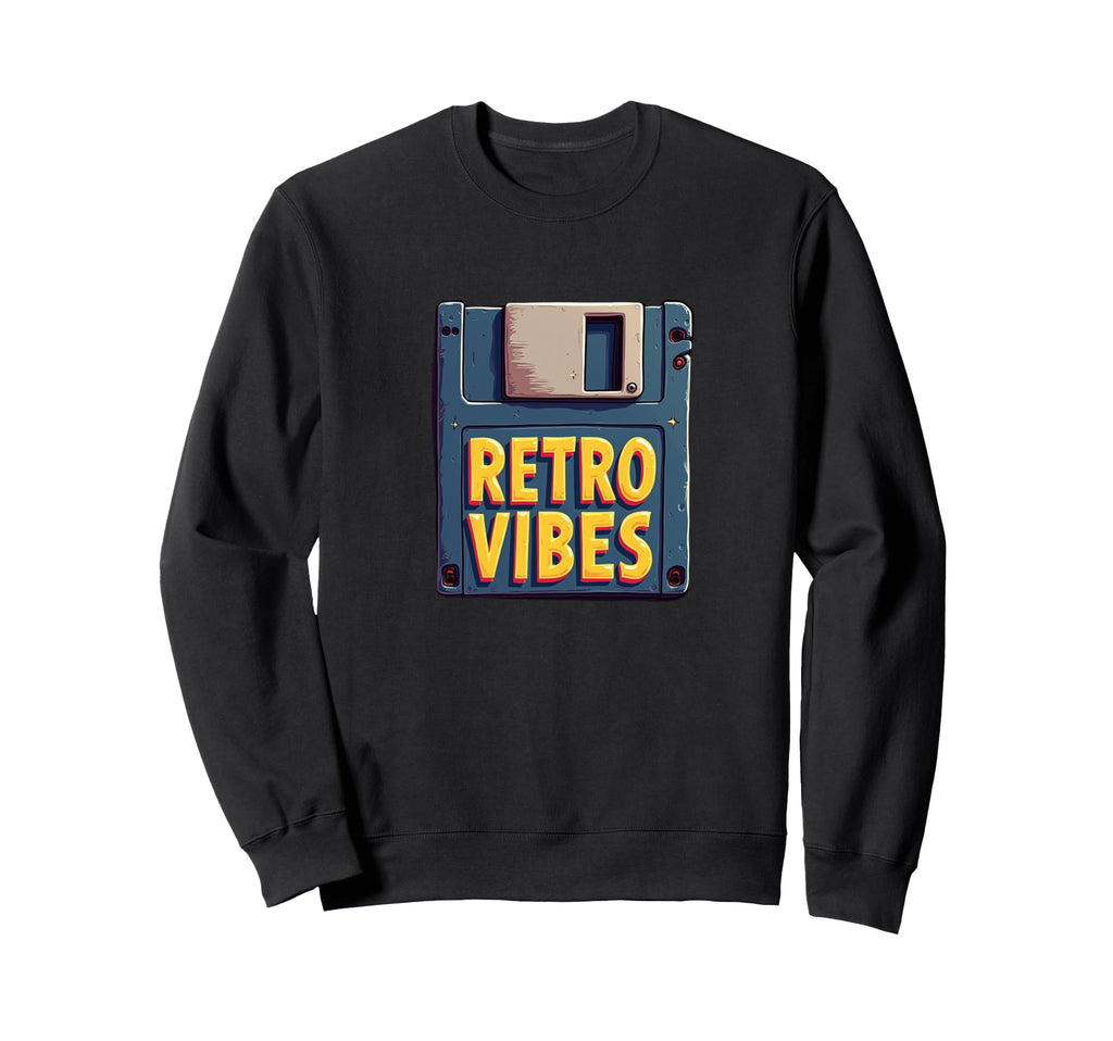90S Fun Floppy Disc Cassette Tape Vibe Sweatshirt - Graphic Print Unisex - T-Shirt, Sweatshirt, Hoodie