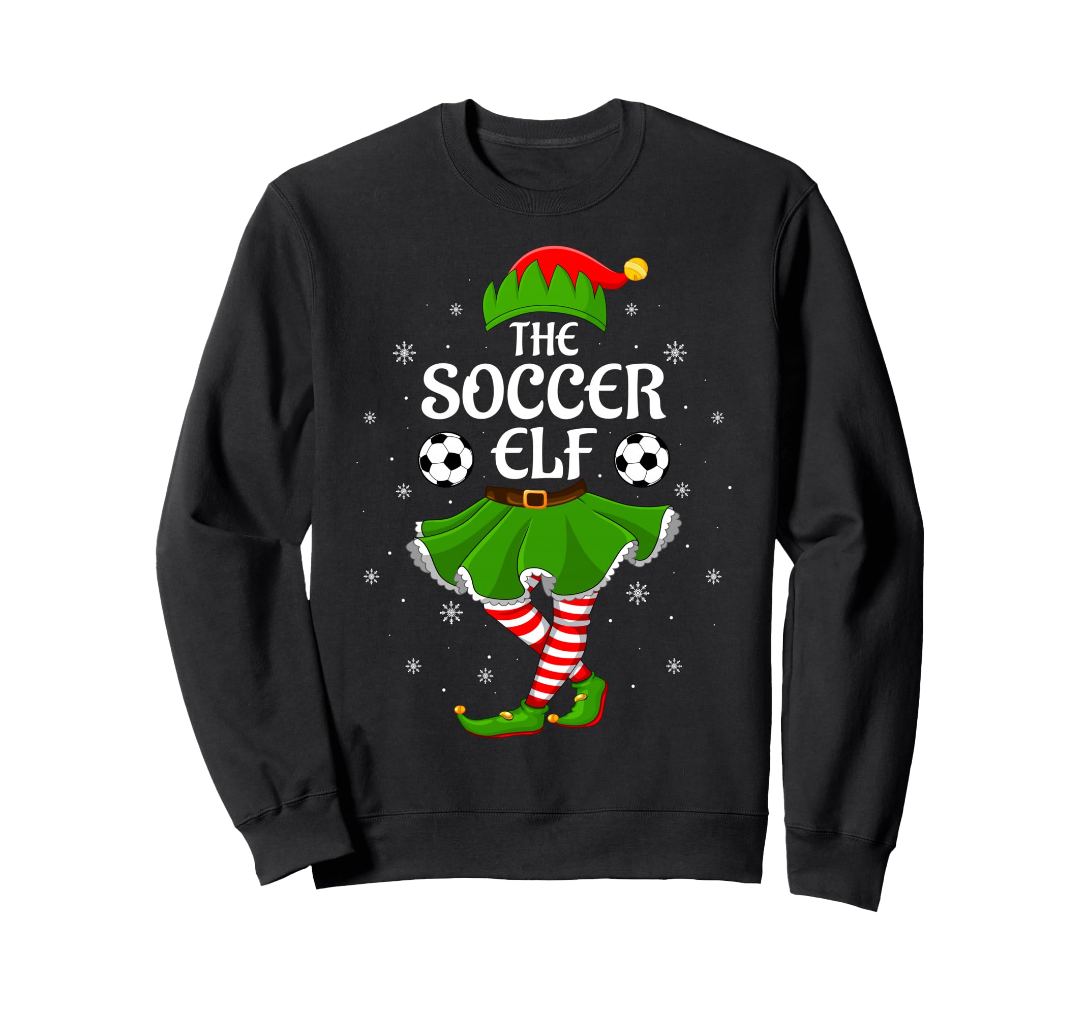 Soccer Elf Family Elf Squad Sweatshirt - Custom Art Print Unisex - T-Shirt, Sweatshirt, Hoodie
