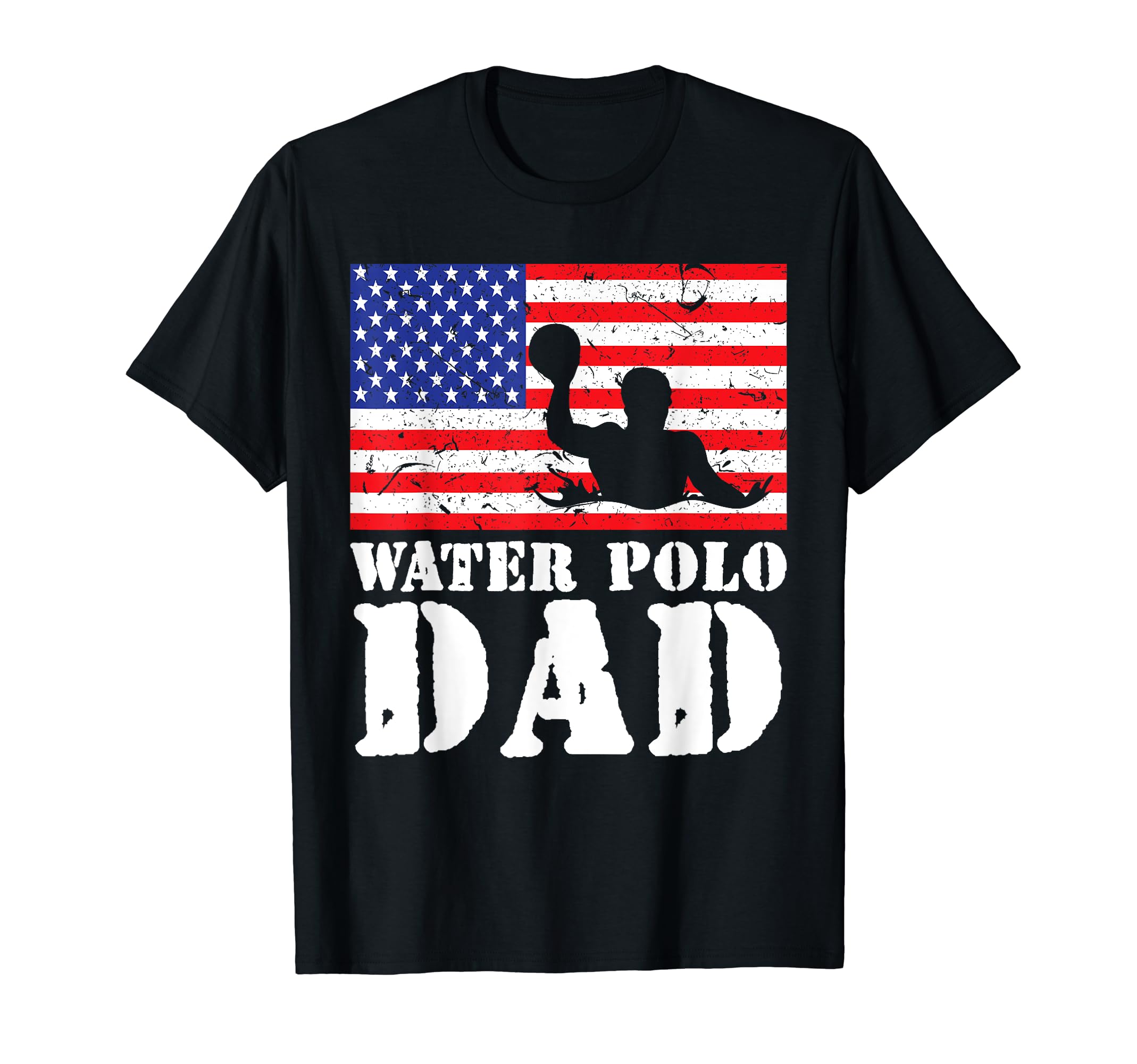 Usa American Distressed Flag Water T-Shirt - Novelty Apparel for Adults - T-Shirt, Sweatshirt, Hoodie