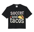 Tacos Soccer Futball Funny Gift White Hoodie - Casual Everyday Wear Unisex - T-Shirt, Sweatshirt, Hoodie