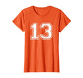 Number 13 Distressed Thirteen Sport T-Shirt - Casual Everyday Wear Unisex - T-Shirt, Sweatshirt, Hoodie