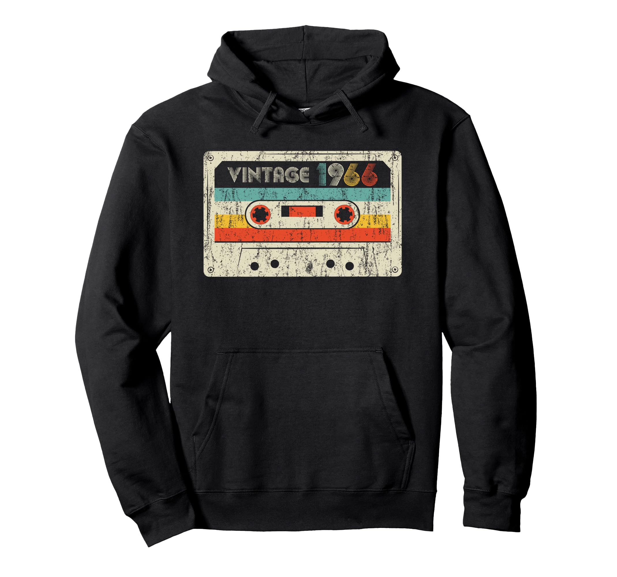 1966 Birthday 1966 Cassette Tape Hoodie - Trendy Graphic for Adults - T-Shirt, Sweatshirt, Hoodie