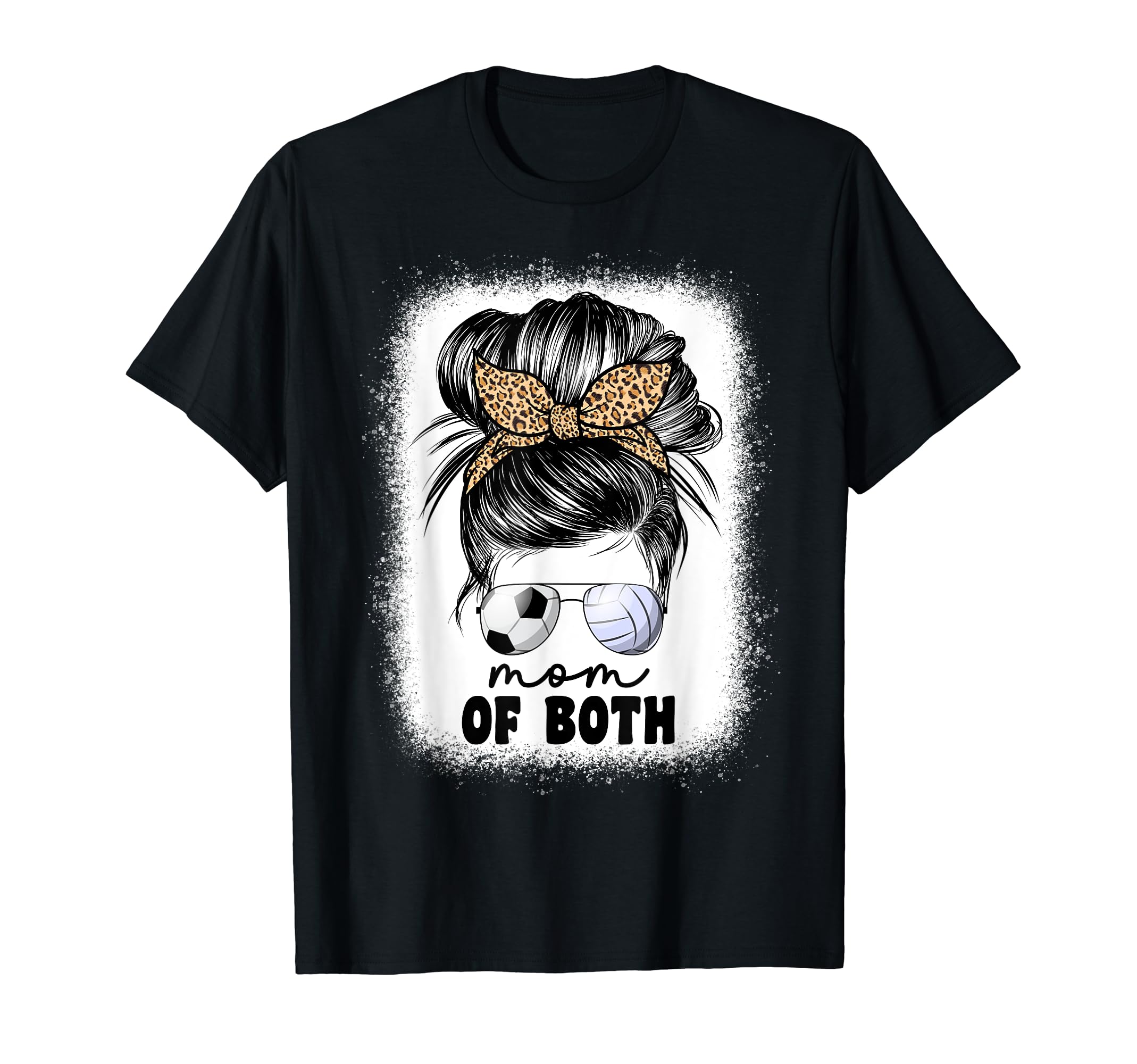 Mom Both Volleyball And Soccer Mom T-Shirt - Unique Graphic for Adults - T-Shirt, Sweatshirt, Hoodie